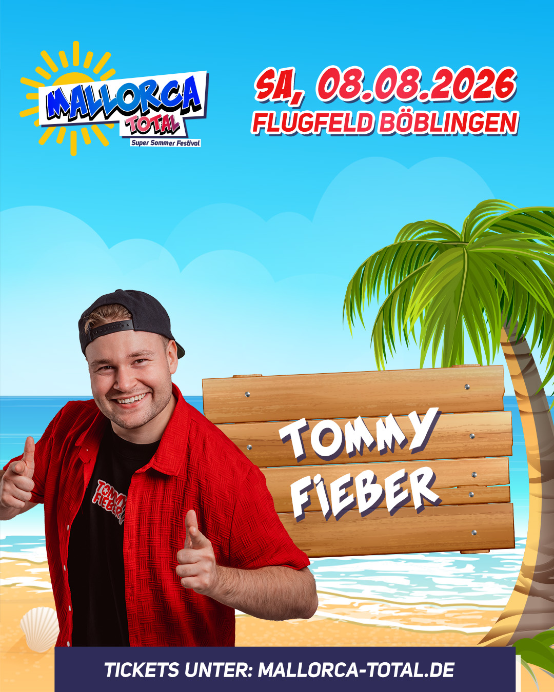 Tommy Fieber live bei Mallorca Total 2026